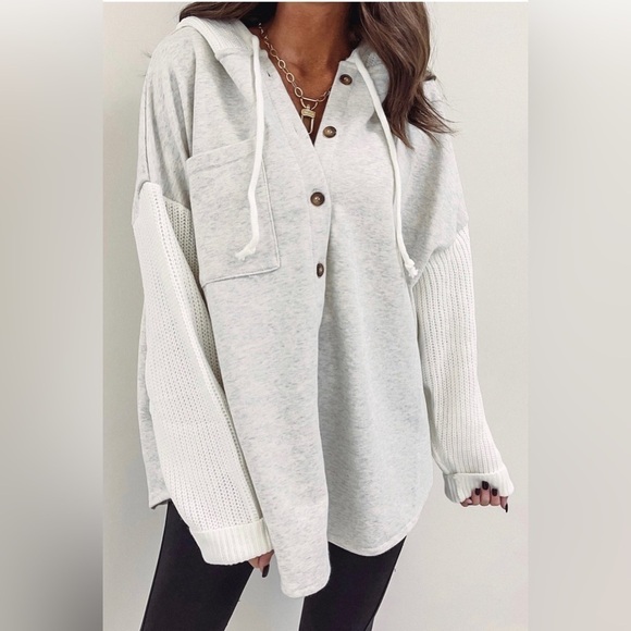 Blu Trends Jackets & Blazers - Cute Cute Heather Gray Shacket